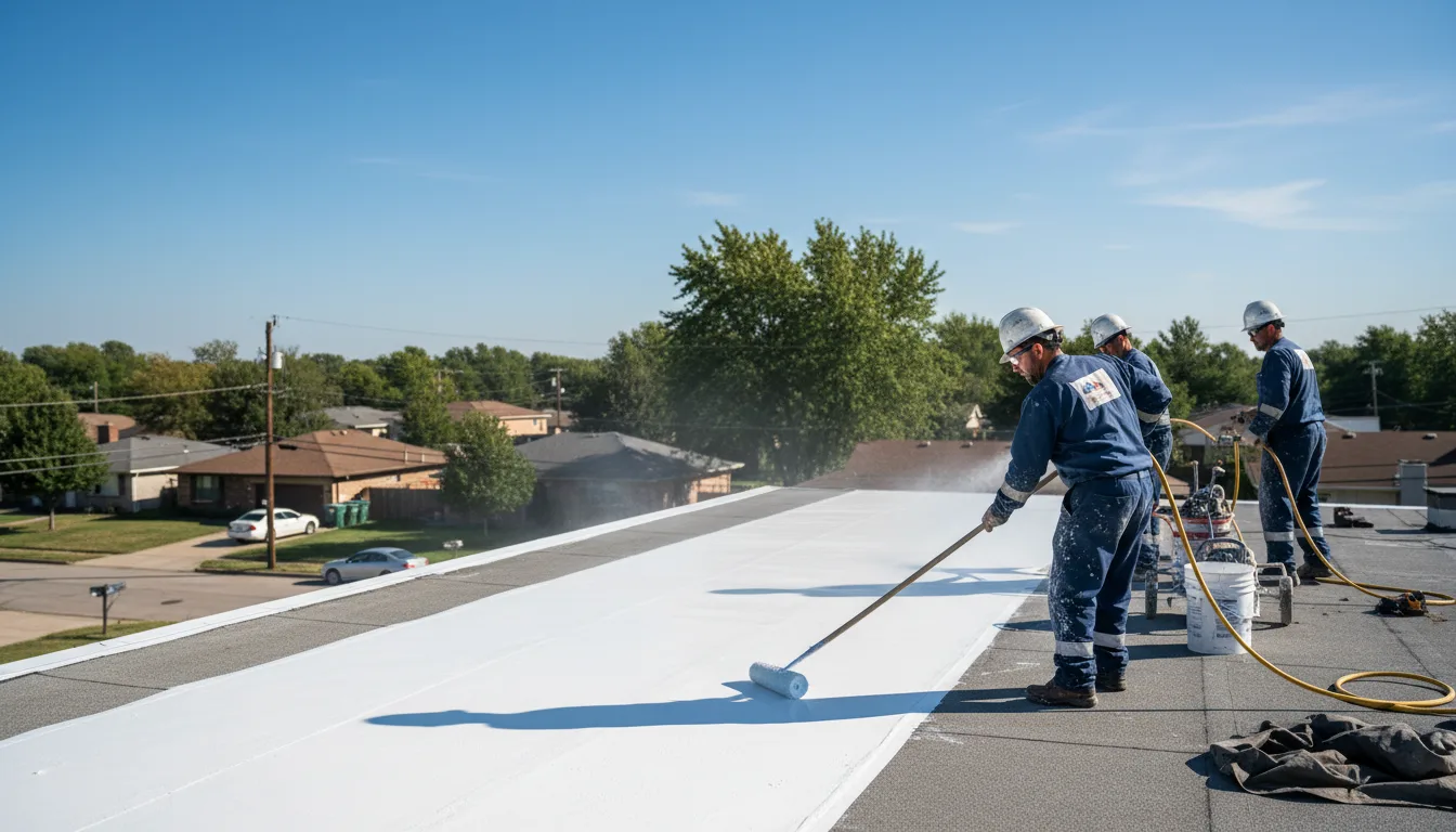 Commercial roof coating in Clyde, NY near me
